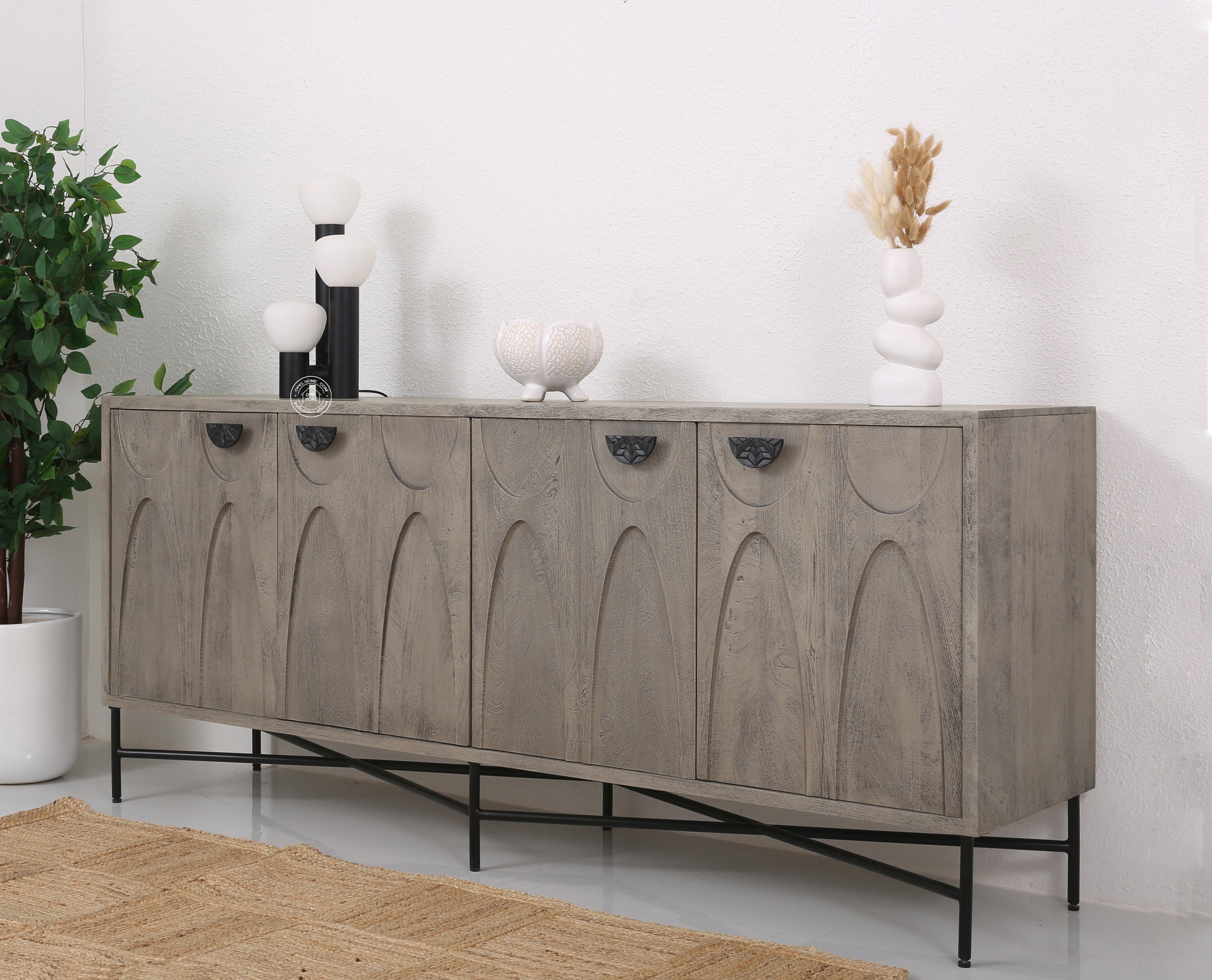 Jorell 4 door Wooden Sideboard