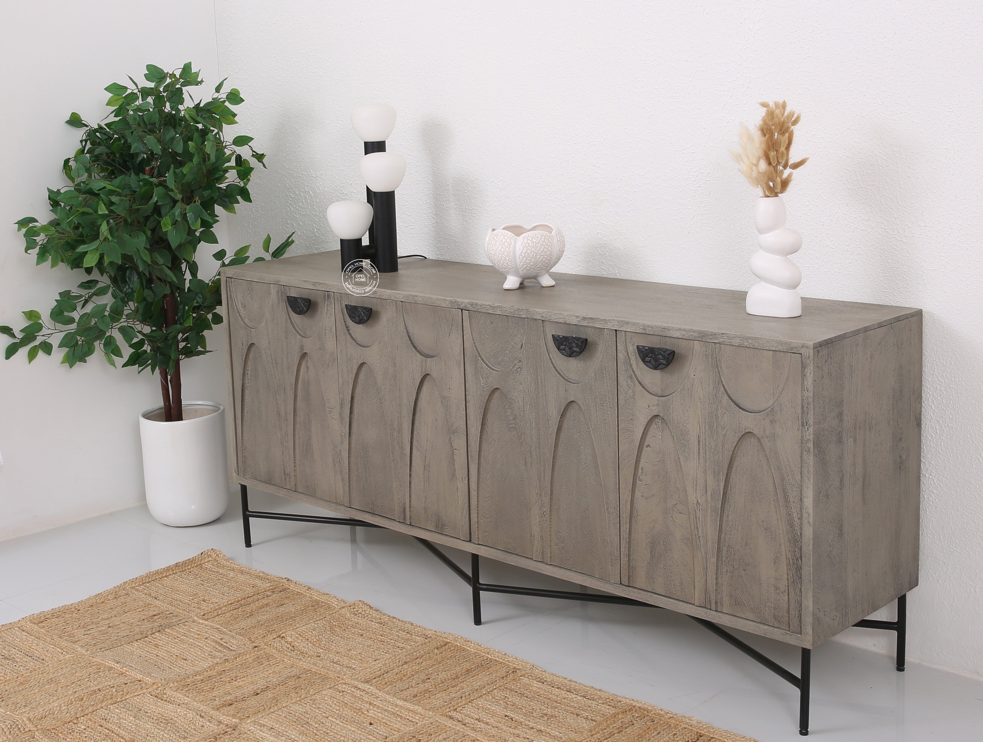 Jorell 4 door Wooden Sideboard