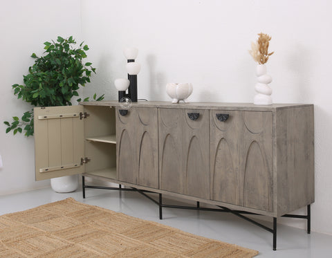 Jorell 4 door Wooden Sideboard