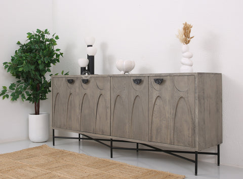 Jorell 4 door Wooden Sideboard