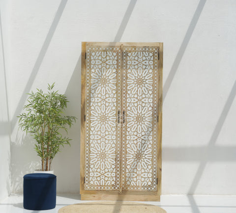 Antonella 2 Door Carved Closet