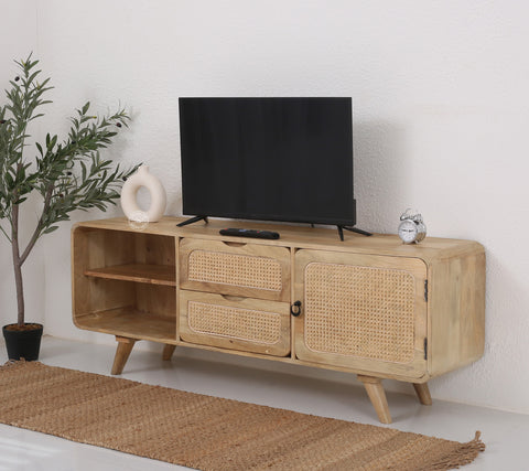 Jack Rattan wooden one door two Drawers Media Unit