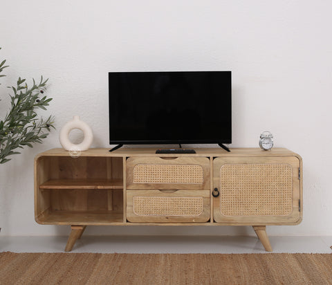 Jack Rattan wooden one door two Drawers Media Unit