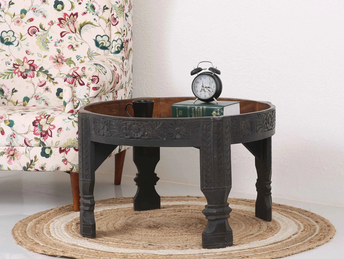 Alexi Wooden Coffee Table – Square, Solid Mango Wood, Natural Finish | Opelhome UAE