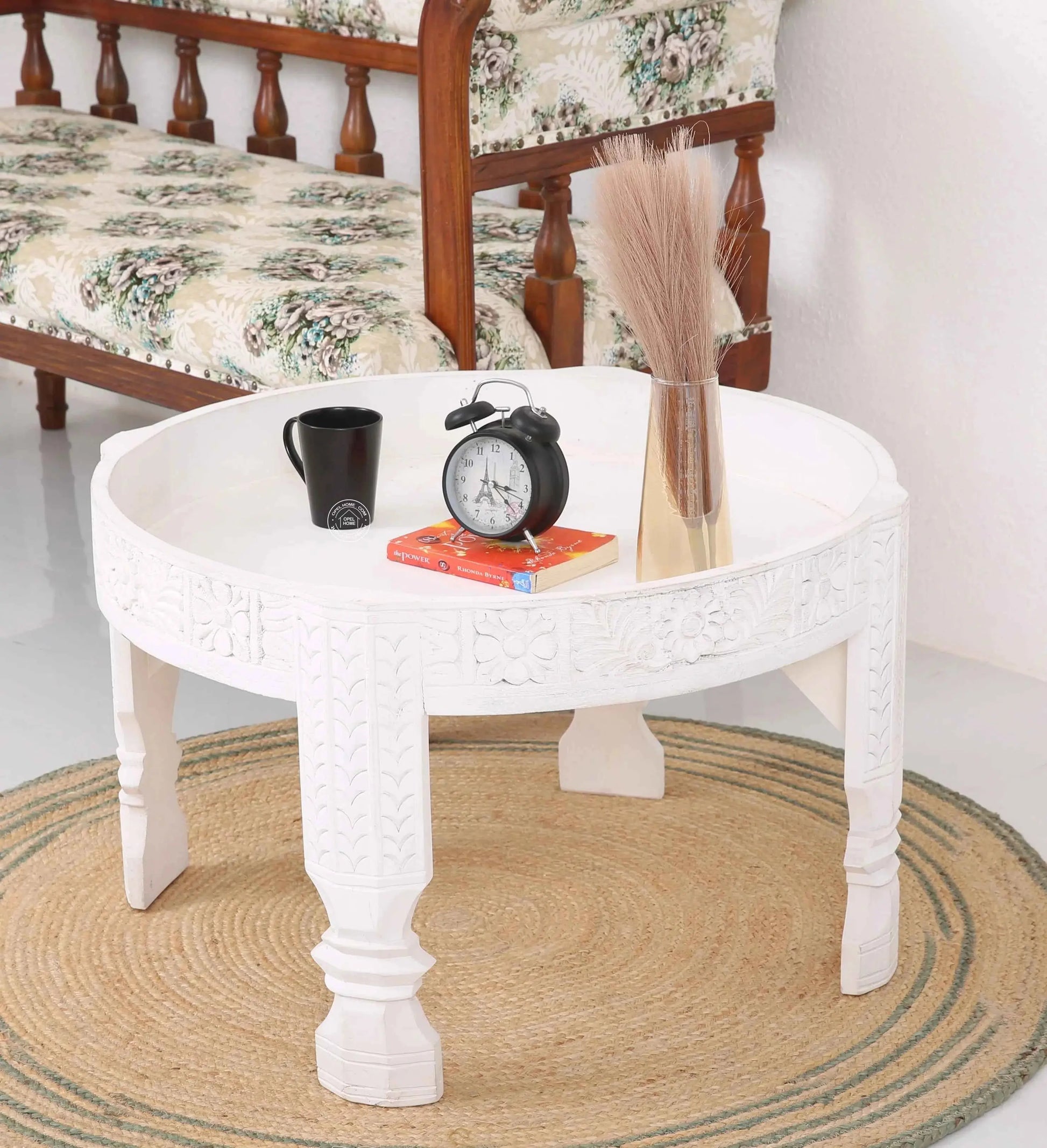 Alexi Wooden Coffee Table – Square, Solid Mango Wood, Natural Finish | Opelhome UAE