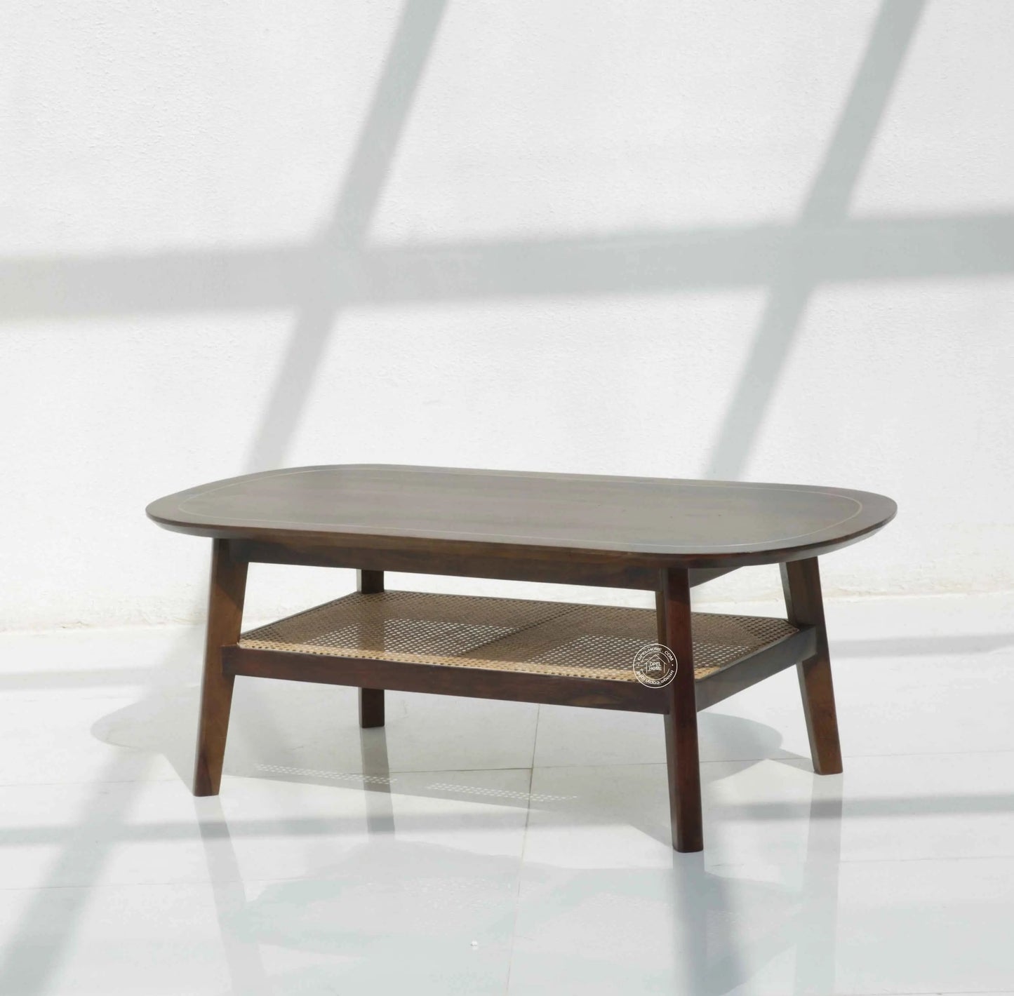 Alpen Rattan Coffee Table (Walnut finish)