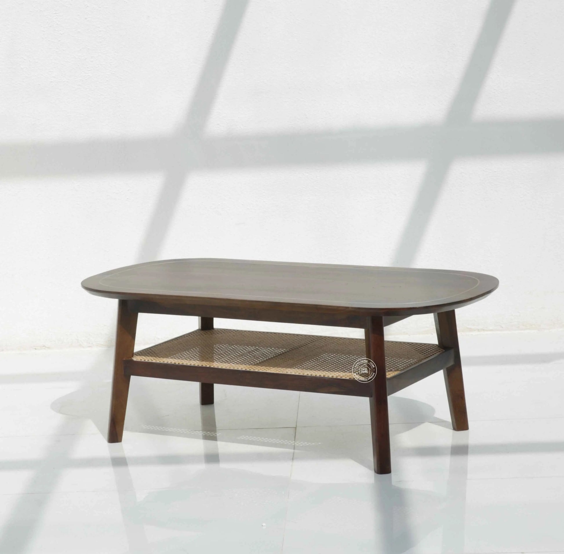 Alpen Rattan Coffee Table (Walnut finish)