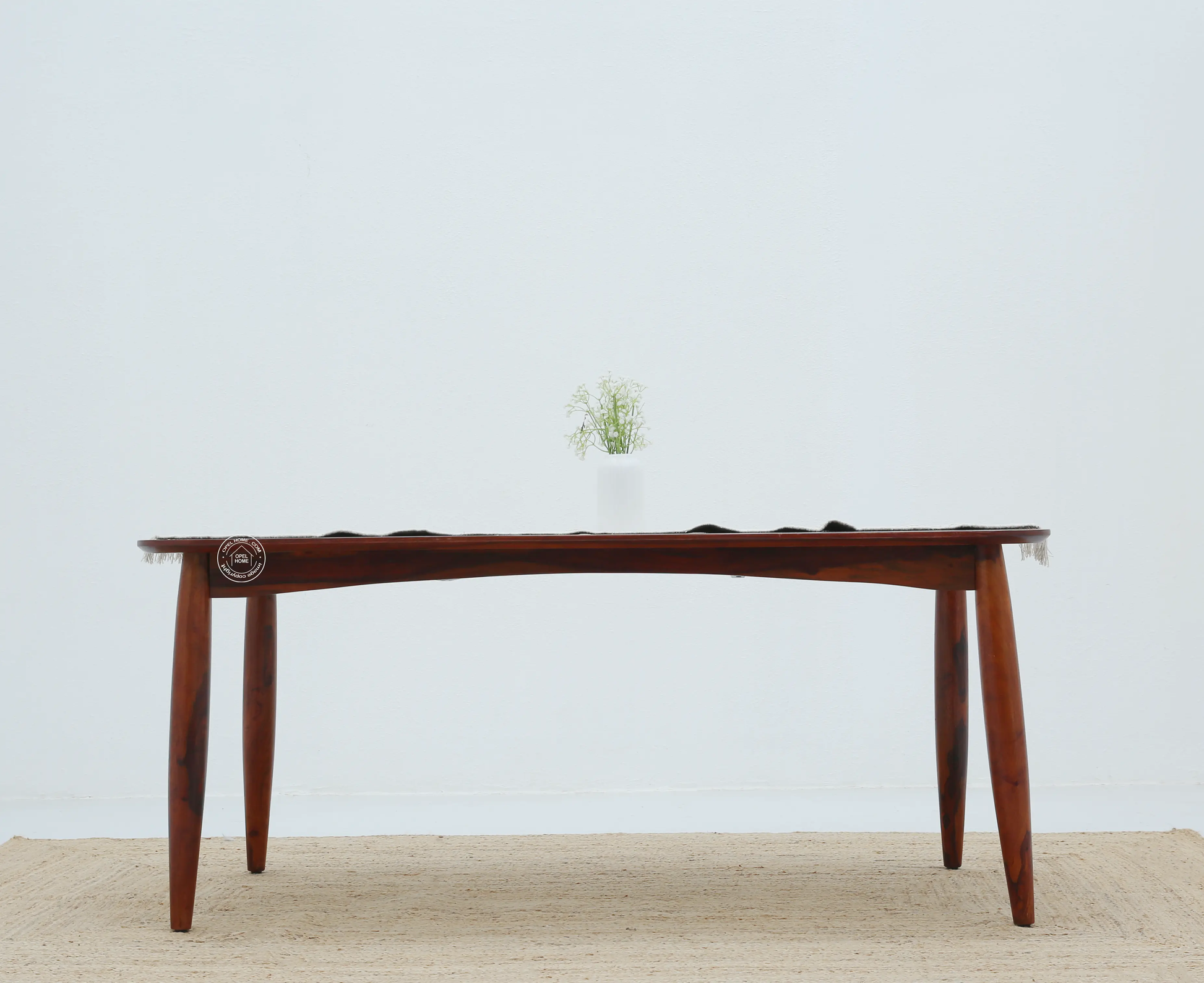 Arcane Wooden 6 Seater Dining Table – (Only Table) , Honey finish | Opelhome UAE - Opelhome