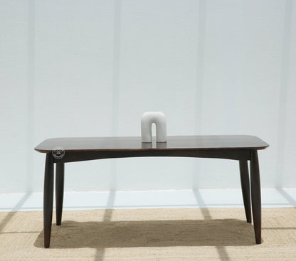 Arcane Wooden 6 Seater Dining Table – (Only Table) , Walnut finish | Opelhome UAE - Opelhome