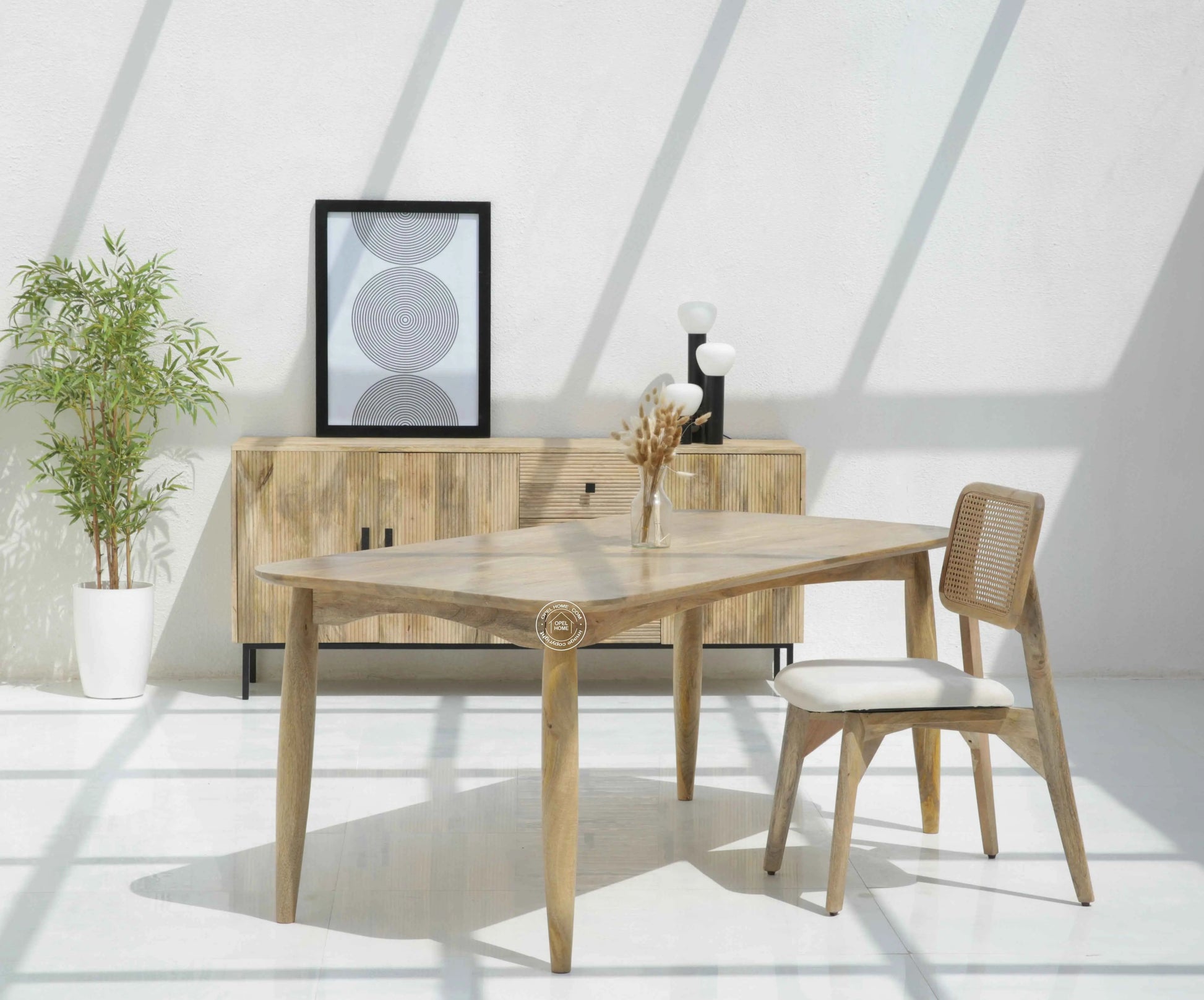Arcane Wooden Dining Table (Only Table),| Opelhome UAE