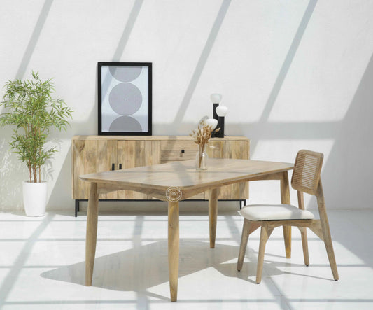 Arcane Wooden Dining Table (Only Table),| Opelhome UAE