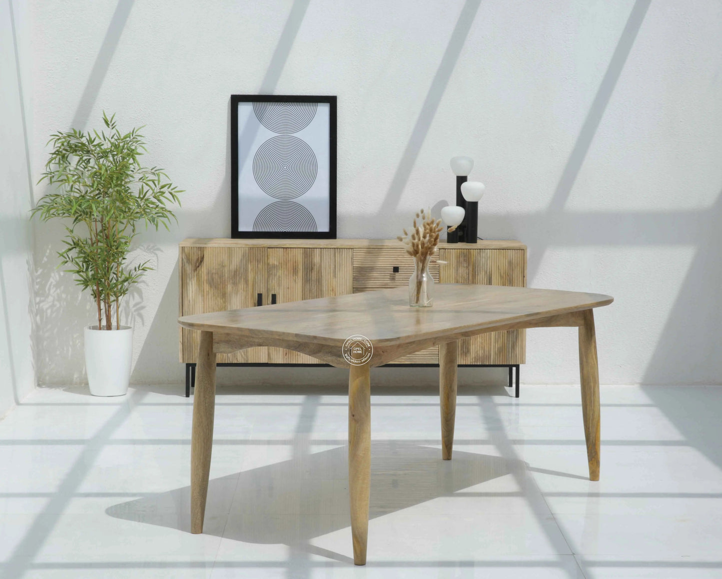 Arcane Wooden Dining Table (Only Table),| Opelhome UAE