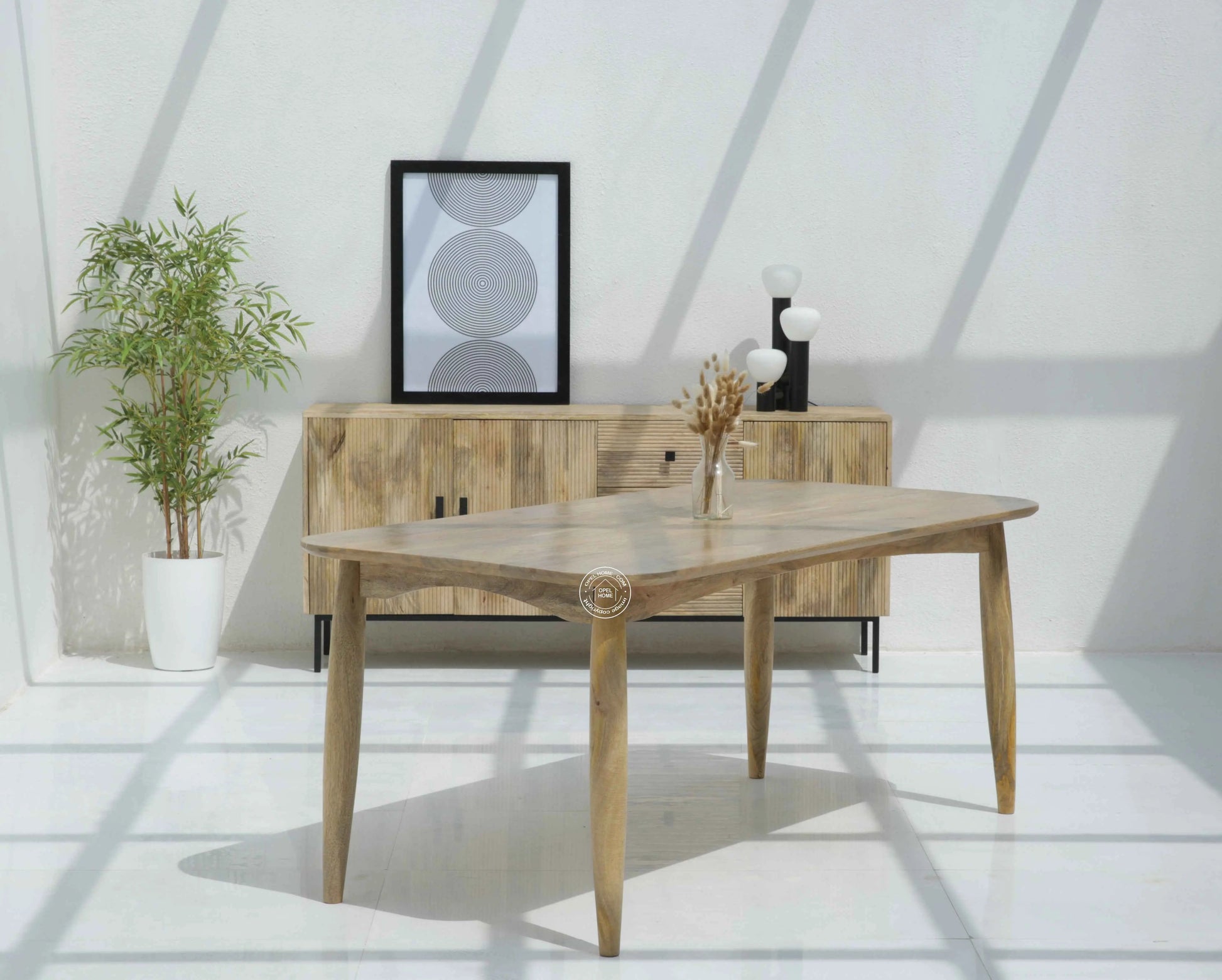 Arcane Wooden Dining Table (Only Table),| Opelhome UAE