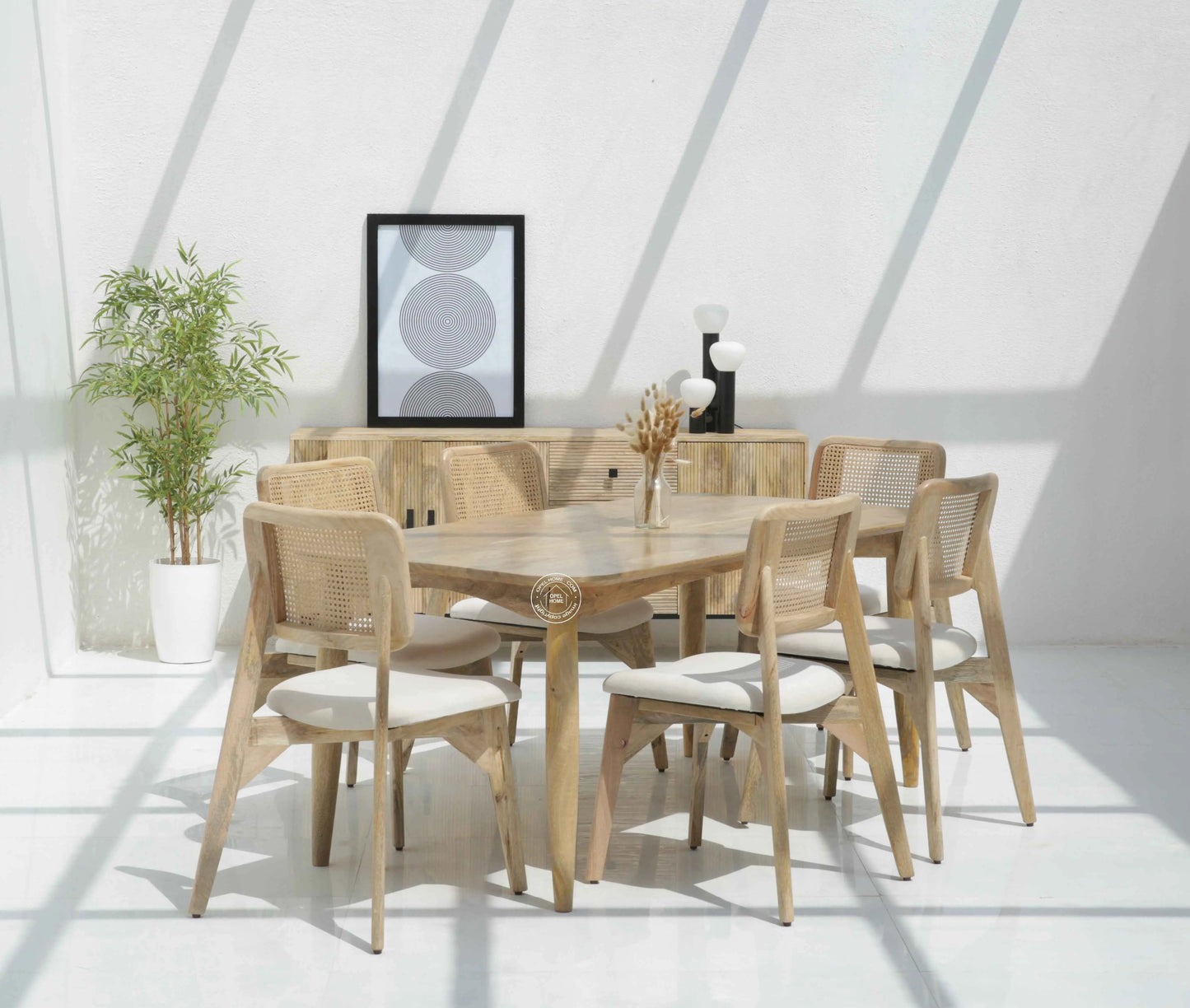 Arcane Wooden Dining Table (Only Table),| Opelhome UAE