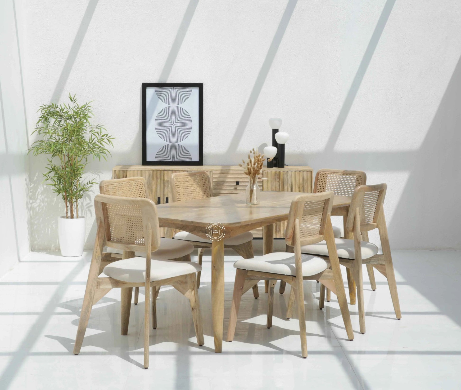 Arcane Wooden Dining Table (Only Table),| Opelhome UAE