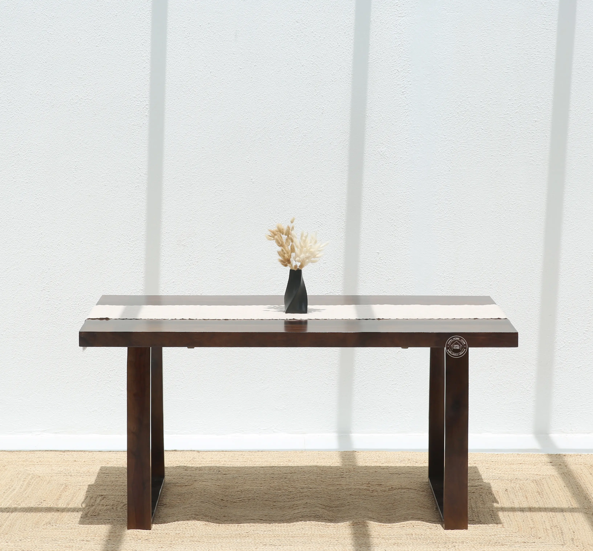 Ardo Wooden 4 Seater Dining Table – (Only Table) , Walnut finish | Opelhome UAE - Opelhome