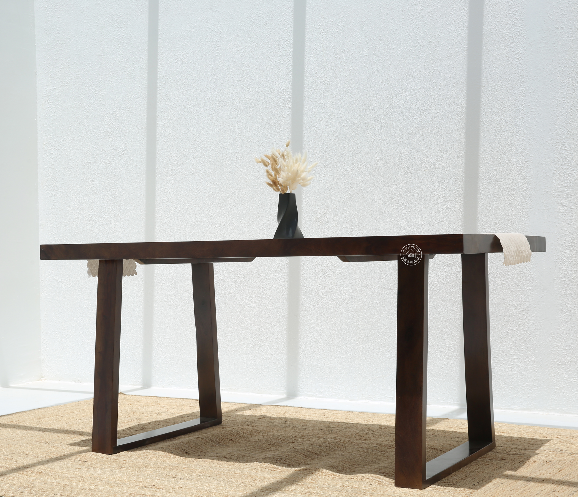 Ardo Wooden 4 Seater Dining Table – (Only Table) , Walnut finish | Opelhome UAE - Opelhome