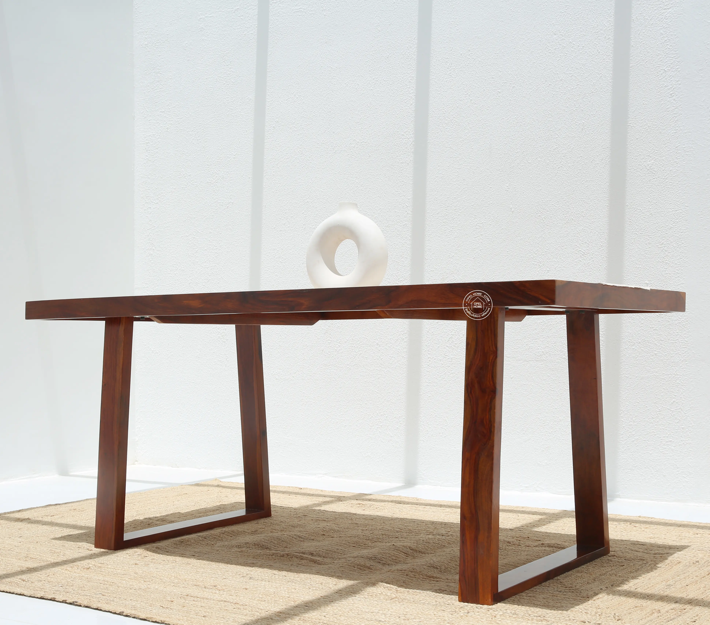 Ardo Wooden 6 Seater Dining Table – (Only Table) , Honey finish | Opelhome UAE - Opelhome