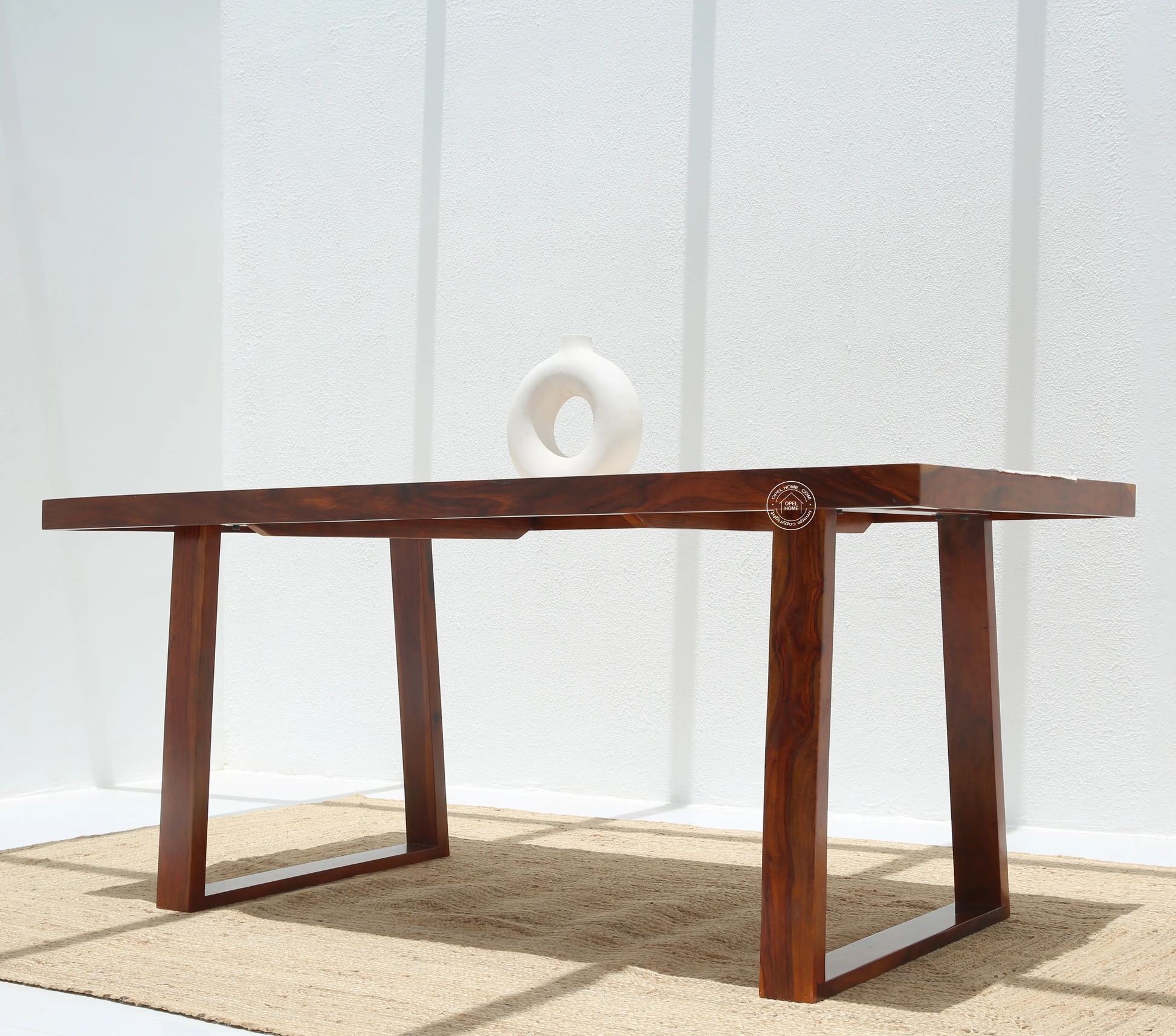 Ardo Wooden 6 Seater Dining Table – (Only Table) , Honey finish | Opelhome UAE - Opelhome