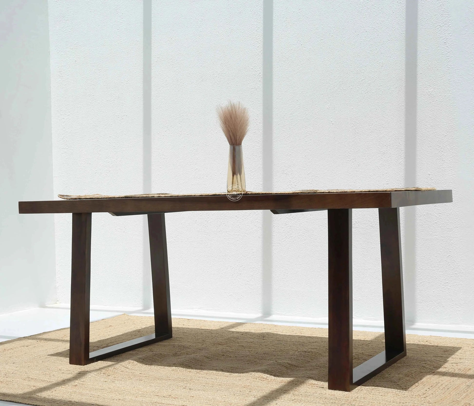 Ardo Wooden 6 Seater Dining Table – (Only Table) , Walnut finish | Opelhome UAE