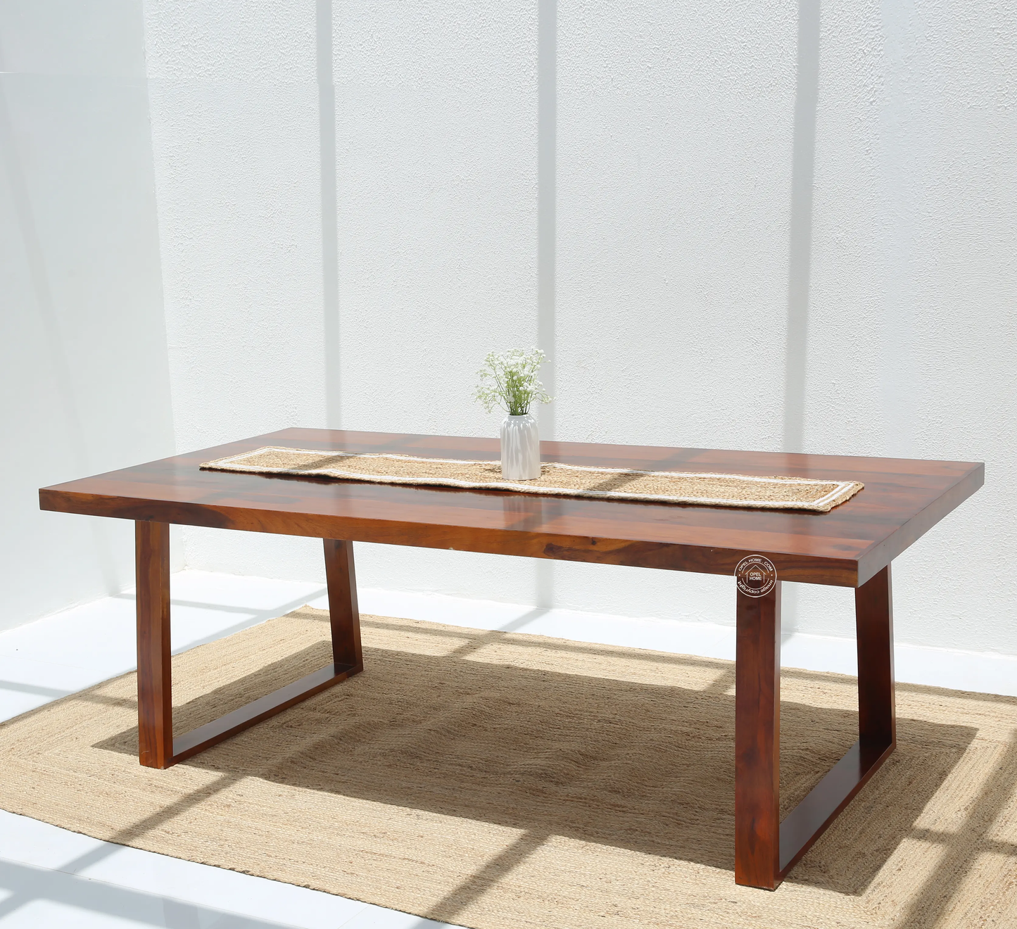 Ardo Wooden 8 Seater Dining Table – (Only Table) Honey finish | Opelhome UAE