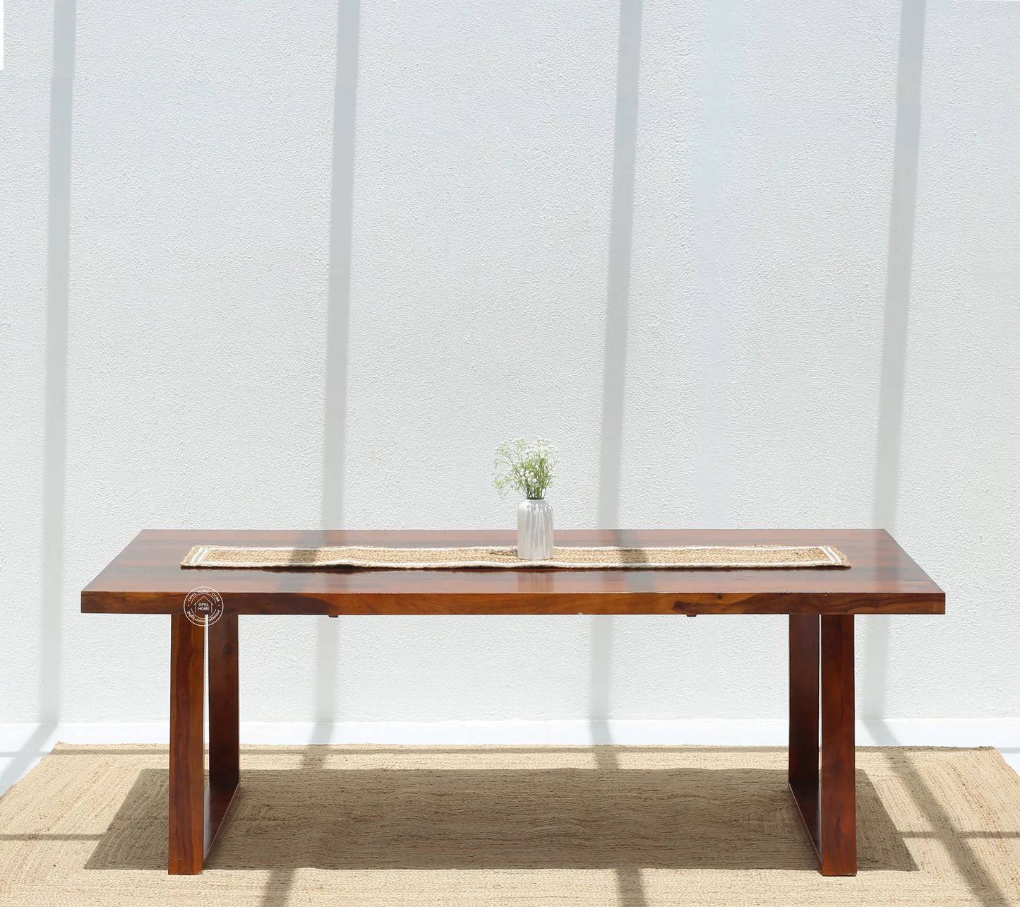 Ardo Wooden 8 Seater Dining Table – (Only Table) Honey finish | Opelhome UAE