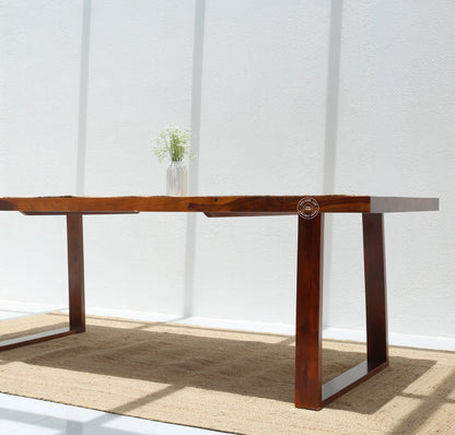 Ardo Wooden 8 Seater Dining Table – (Only Table) Honey finish | Opelhome UAE - Opelhome