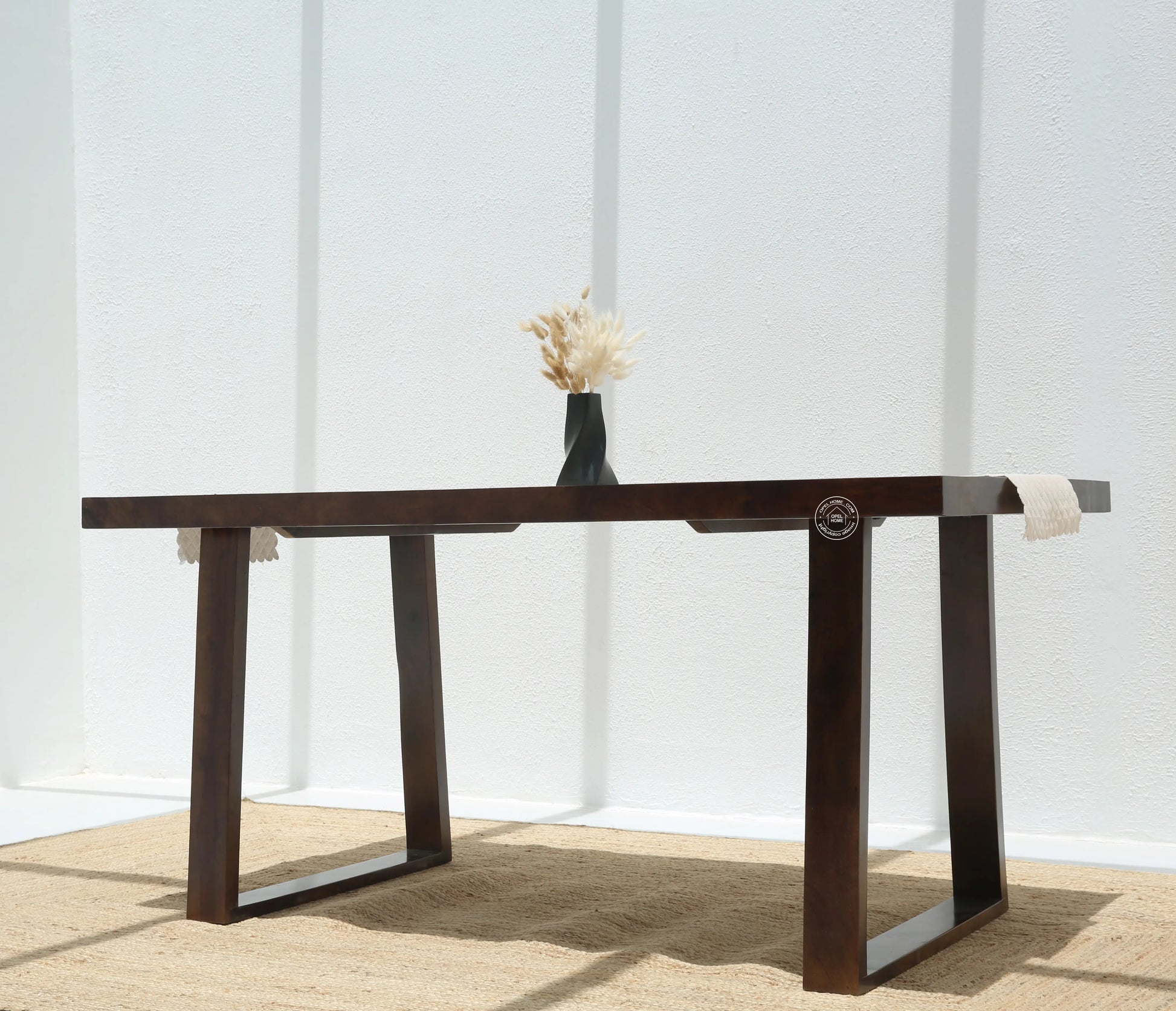 Ardo Wooden 4 Seater Dining Table – (Only Table) , Walnut finish | Opelhome UAE - Opelhome
