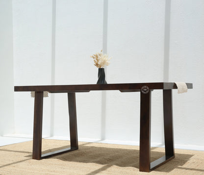 Ardo Wooden 4 Seater Dining Table – (Only Table) , Walnut finish | Opelhome UAE - Opelhome