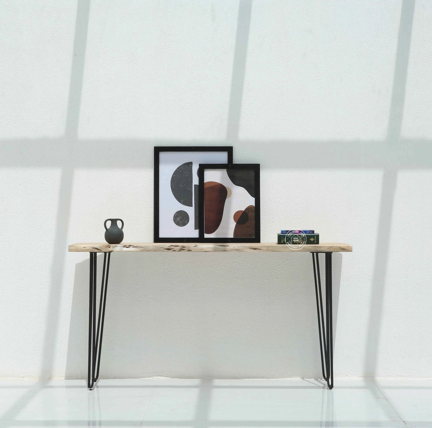 Arnola Wood Console Table – Acacia Wood & Iron, Multiple Sizes | Opelhome UAE