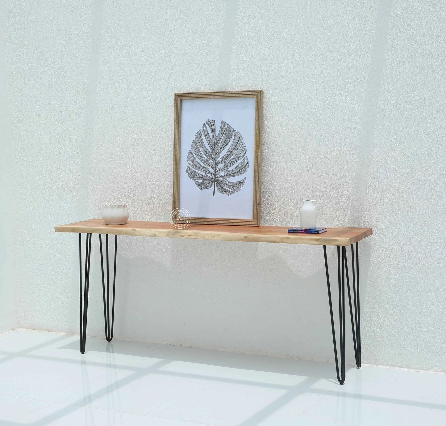 Arnola Wood Console Table – Acacia Wood & Iron, Multiple Sizes | Opelhome UAE