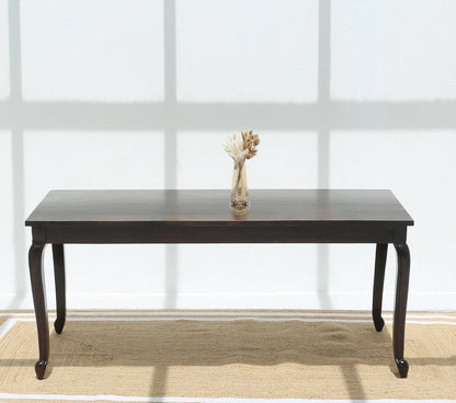 Aurora Wooden 6 Seater Dining Table – (Only Table), Walnut finish | Opelhome UAE - Opelhome