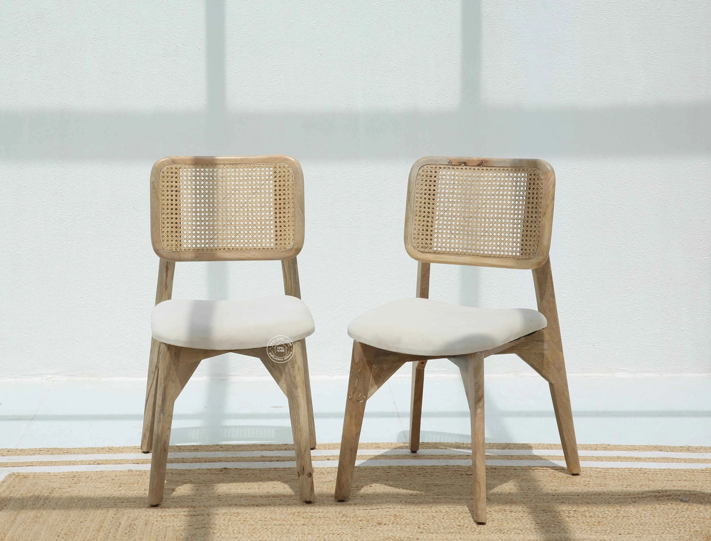 Avara Rattan Wooden Dining Chair – (Only one pcs) | Opelhome UAE