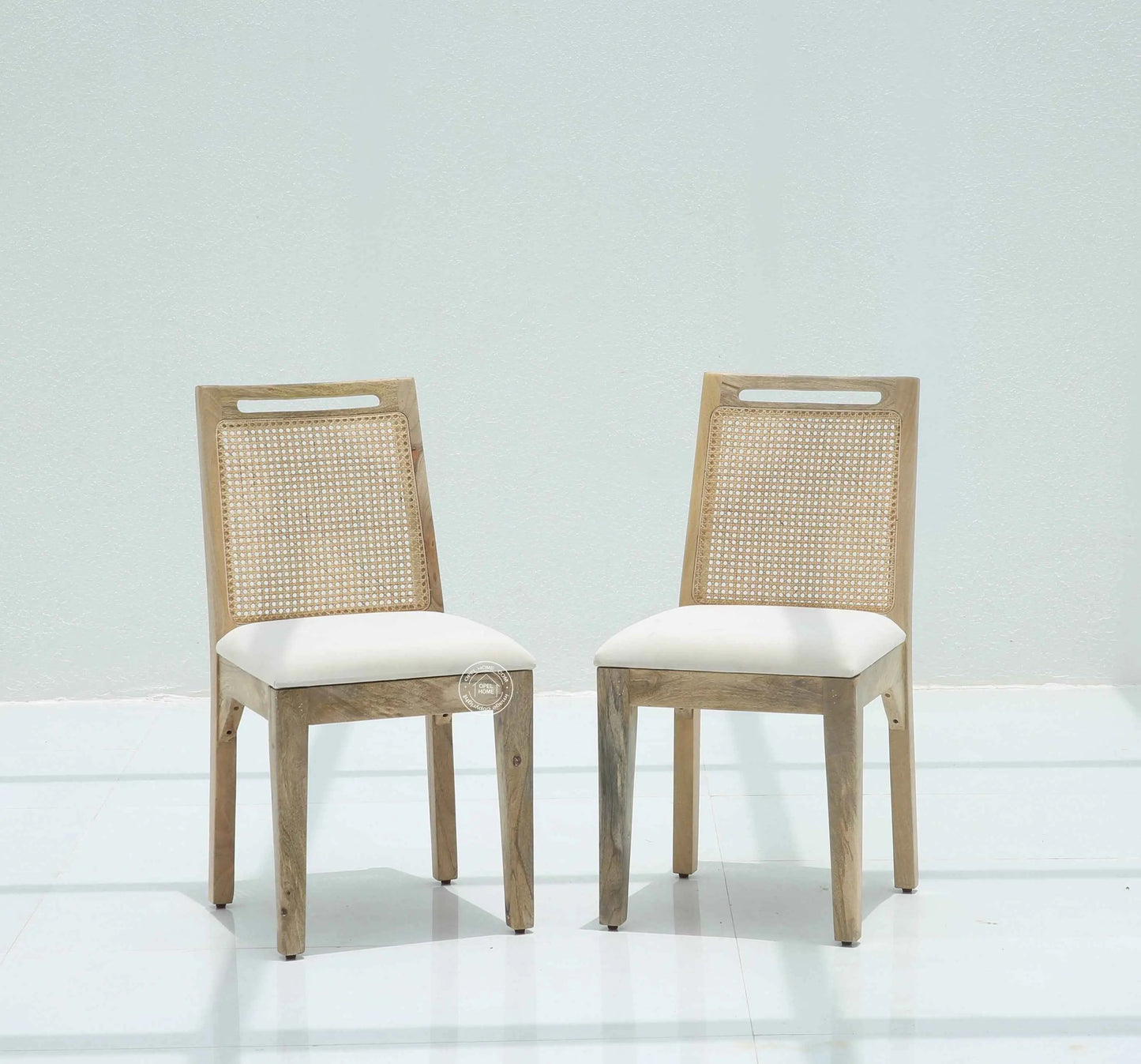 Bettles Rattan Wooden Dining Chair – (Only one pcs) | Opelhome UAE