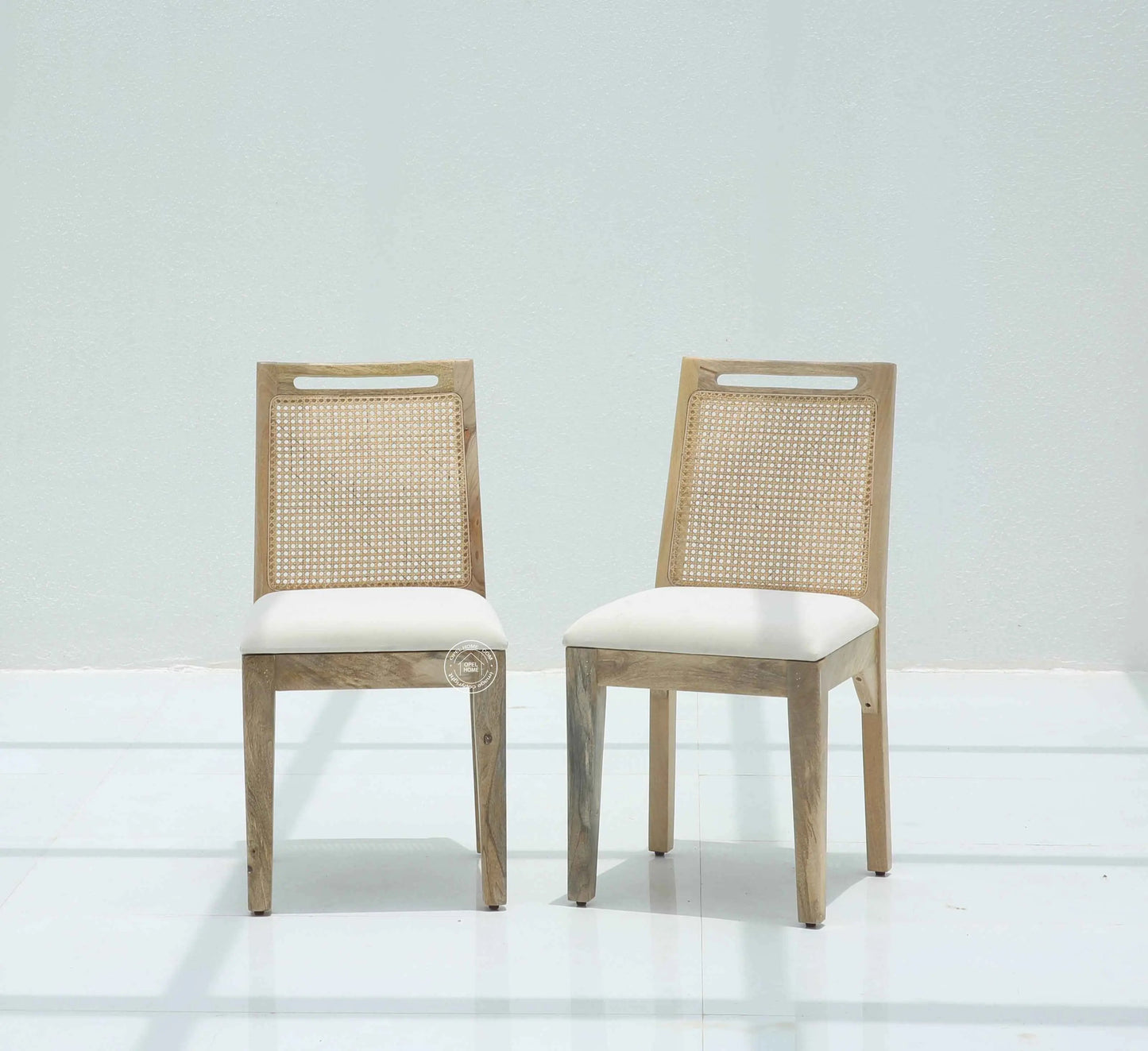 Bettles Rattan Wooden Dining Chair – (Only one pcs) | Opelhome UAE