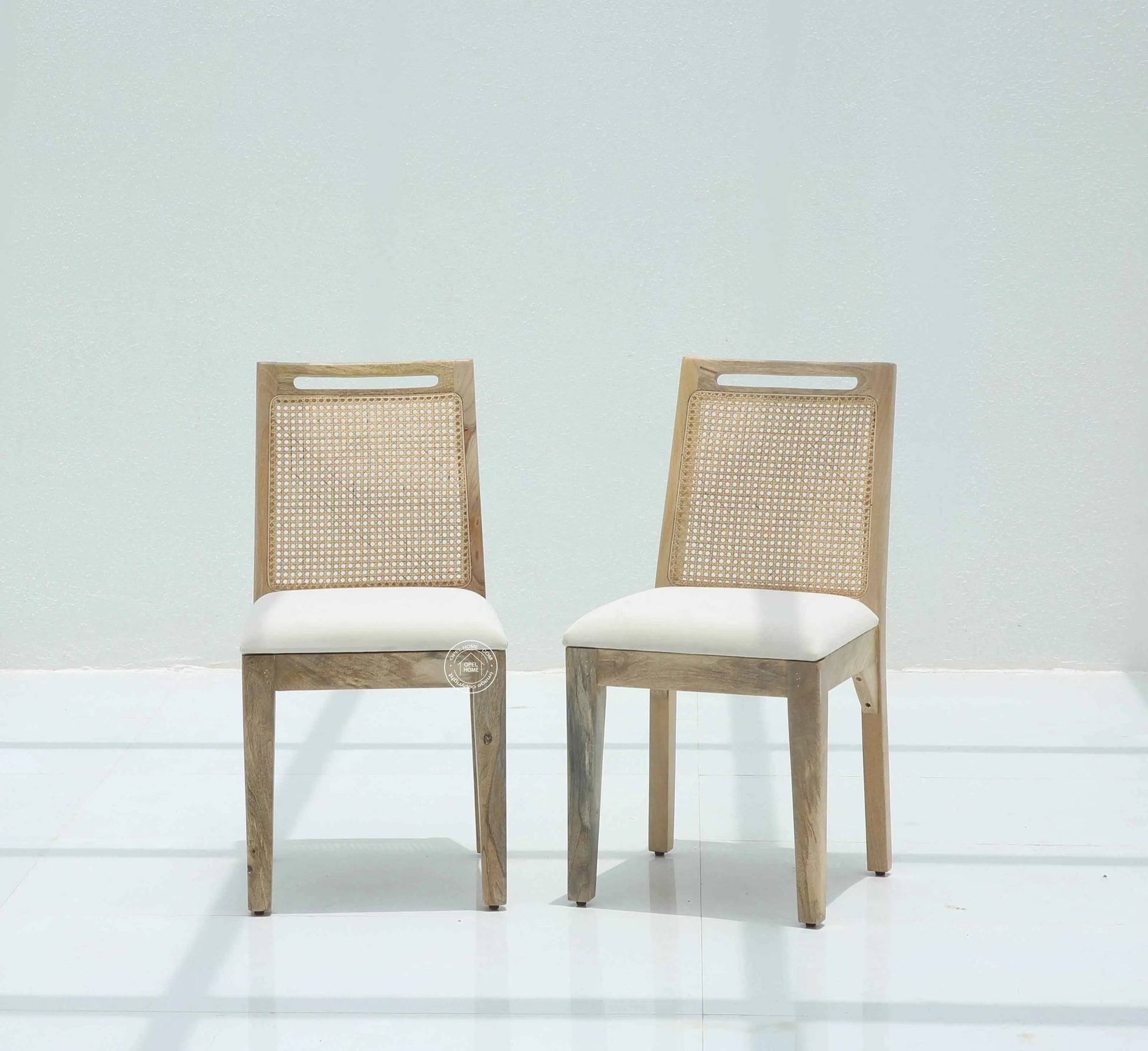 Bettles Rattan Wooden Dining Chair – (Only one pcs) | Opelhome UAE