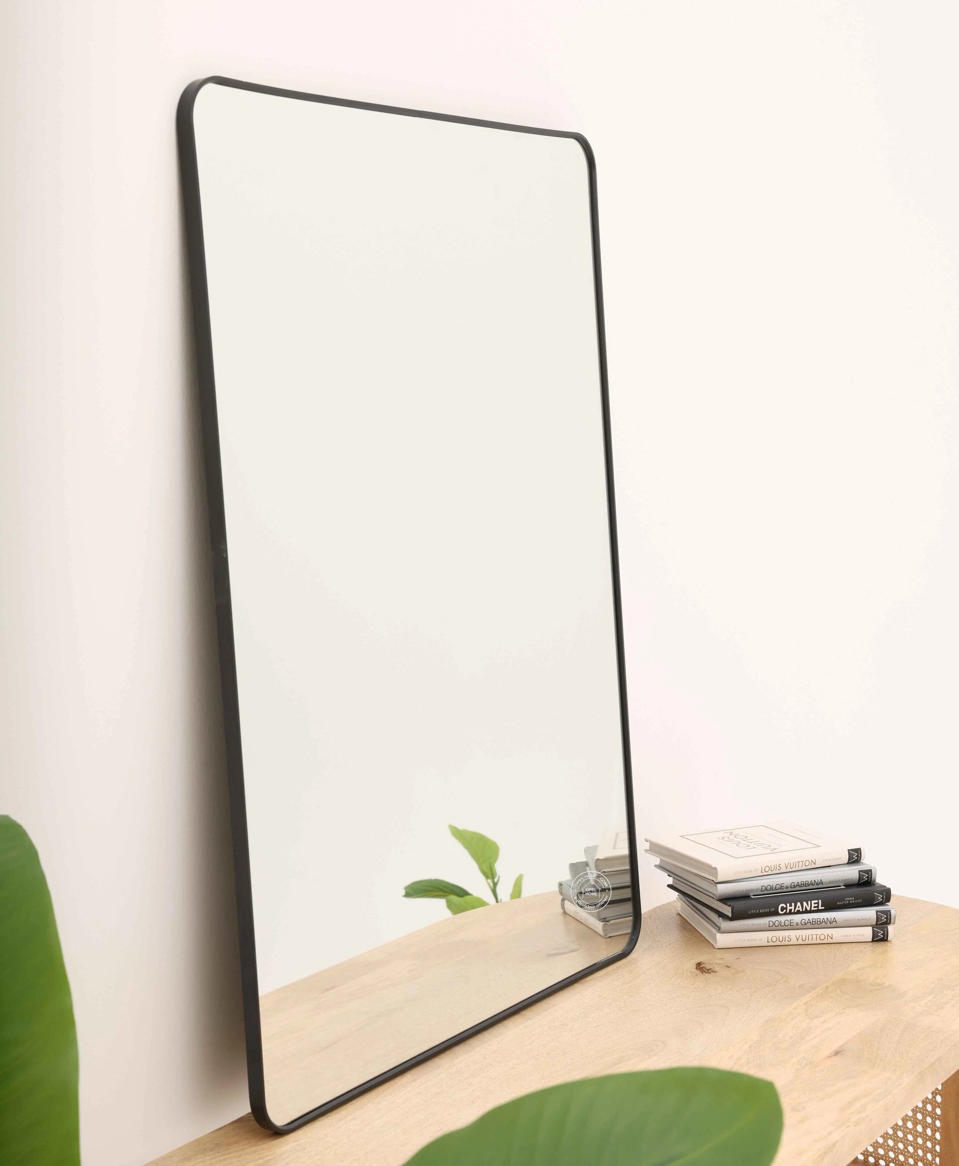 Black Square Table Mirror