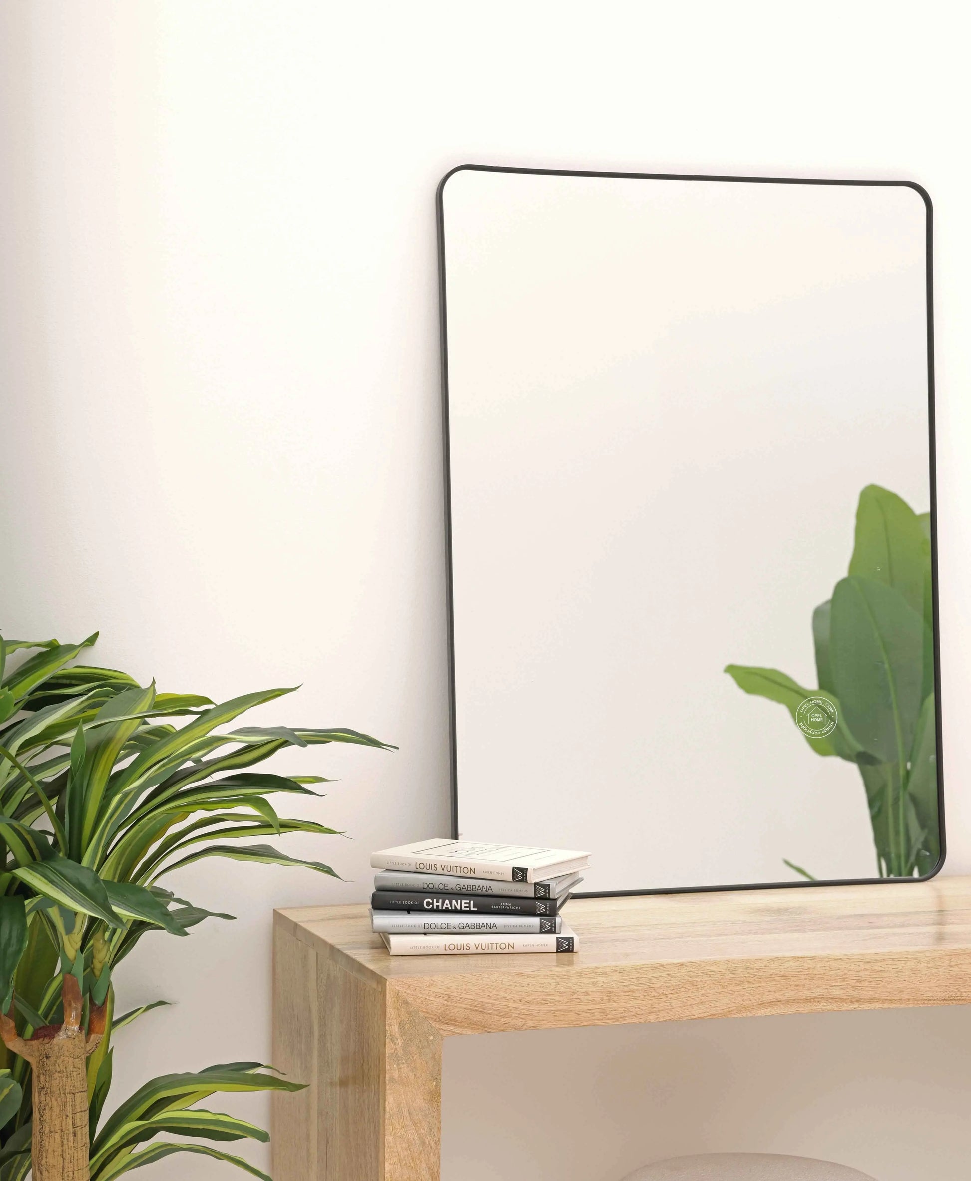 Black Square Table Mirror