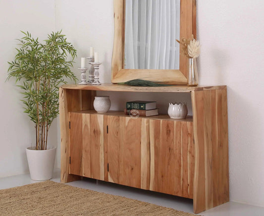 Bold 3 Doors Acacia Wood Sideboard