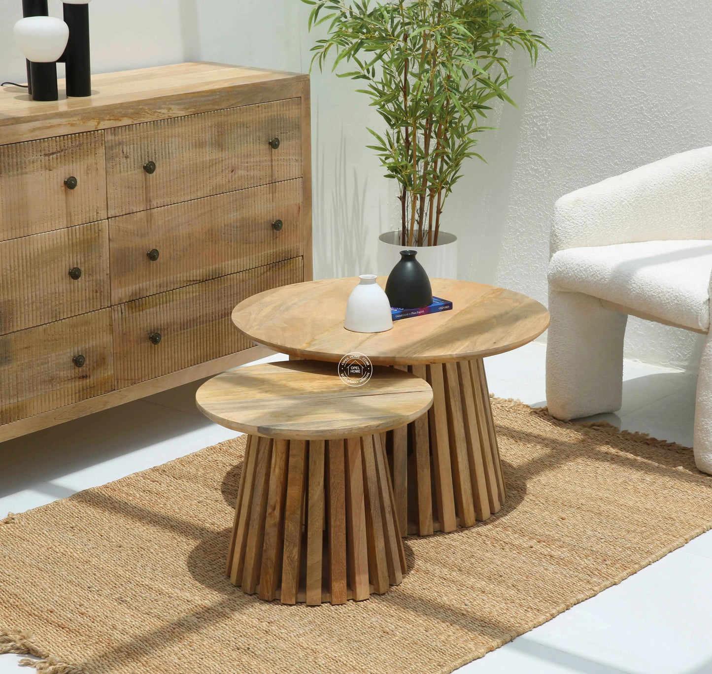 Brasher wooden Nesting Coffee Table