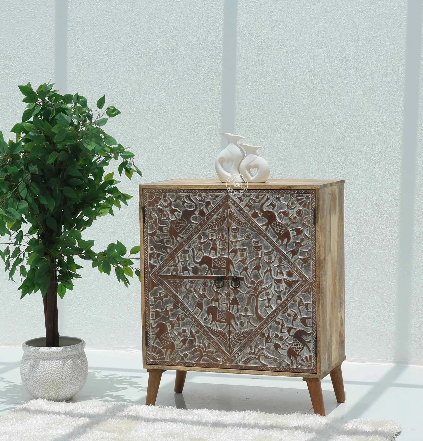 Caroa Two Door Wooden Sideboard & Buffet (Multiple Colors Options) | Opelhome UAE