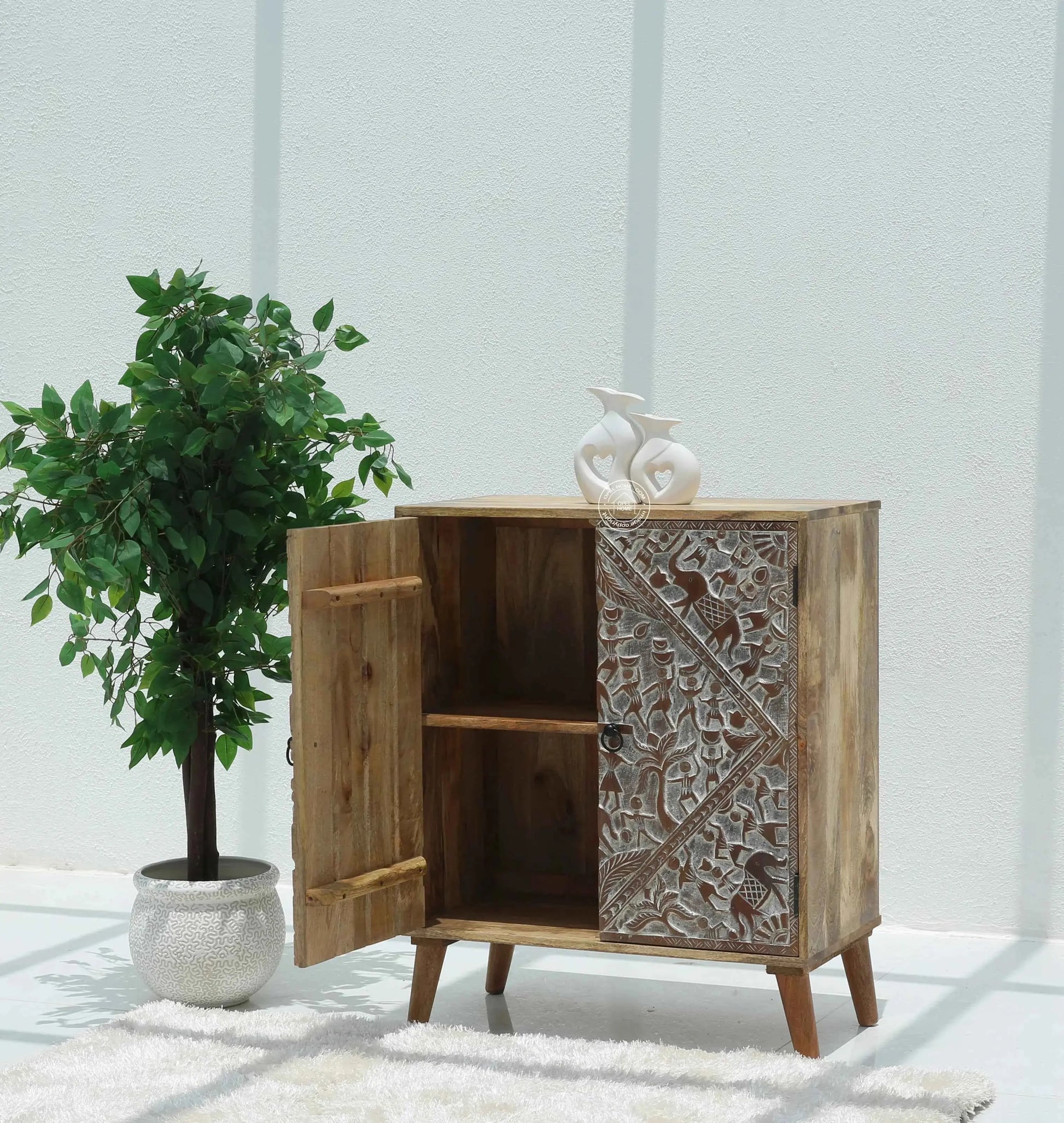 Caroa Two Door Wooden Sideboard & Buffet (Multiple Colors Options) | Opelhome UAE