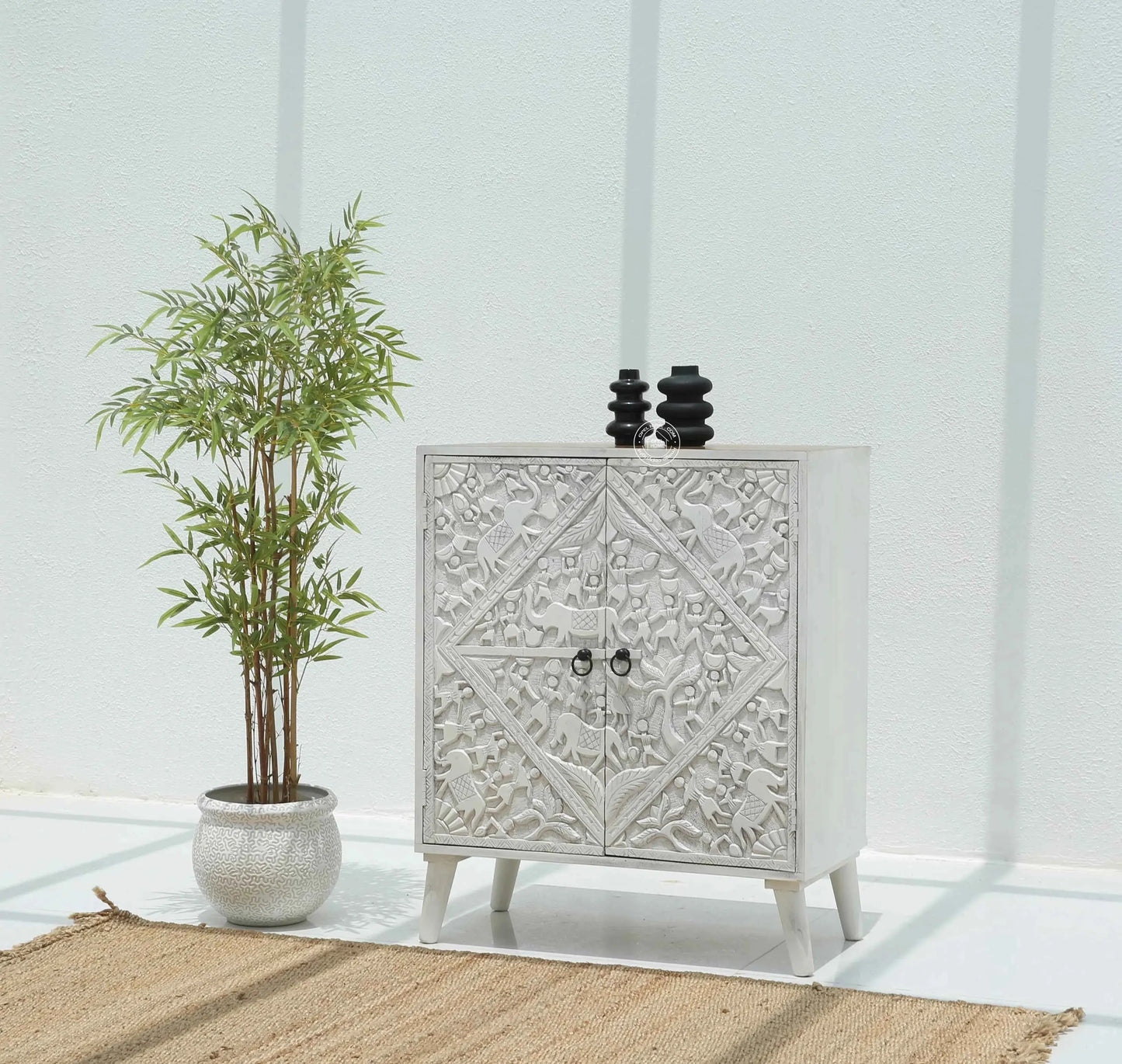 Caroa Two Door Wooden Sideboard & Buffet (Multiple Colors Options) | Opelhome UAE