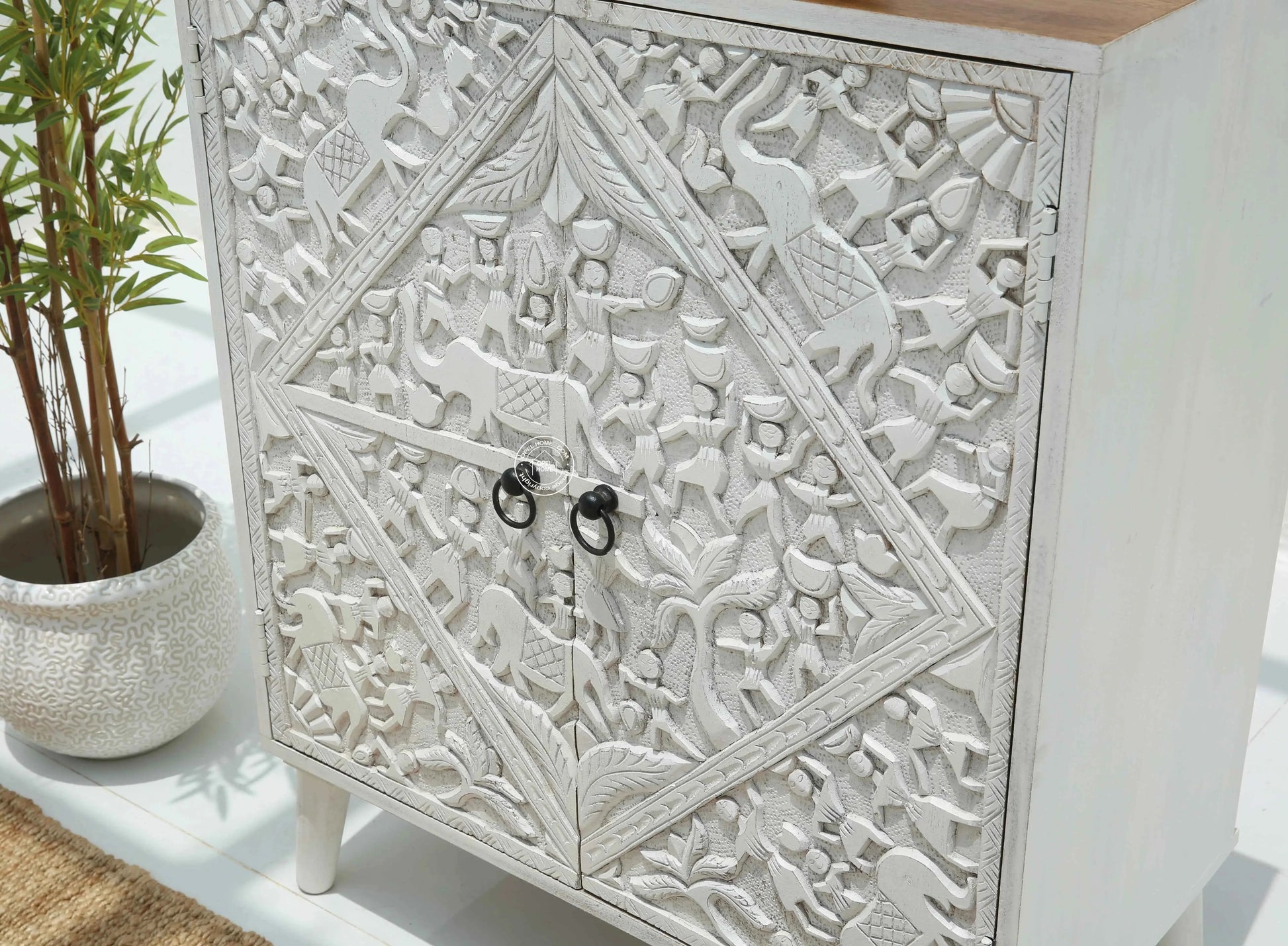 Caroa Two Door Wooden Sideboard & Buffet (Multiple Colors Options) | Opelhome UAE