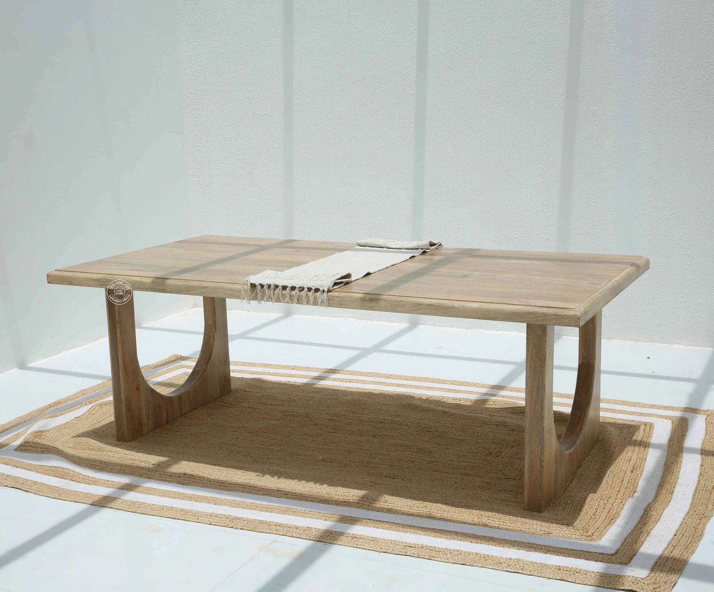 Carvera Wooden Dining Table –  Multiple Sizes (Only Table) | Opelhome UAE