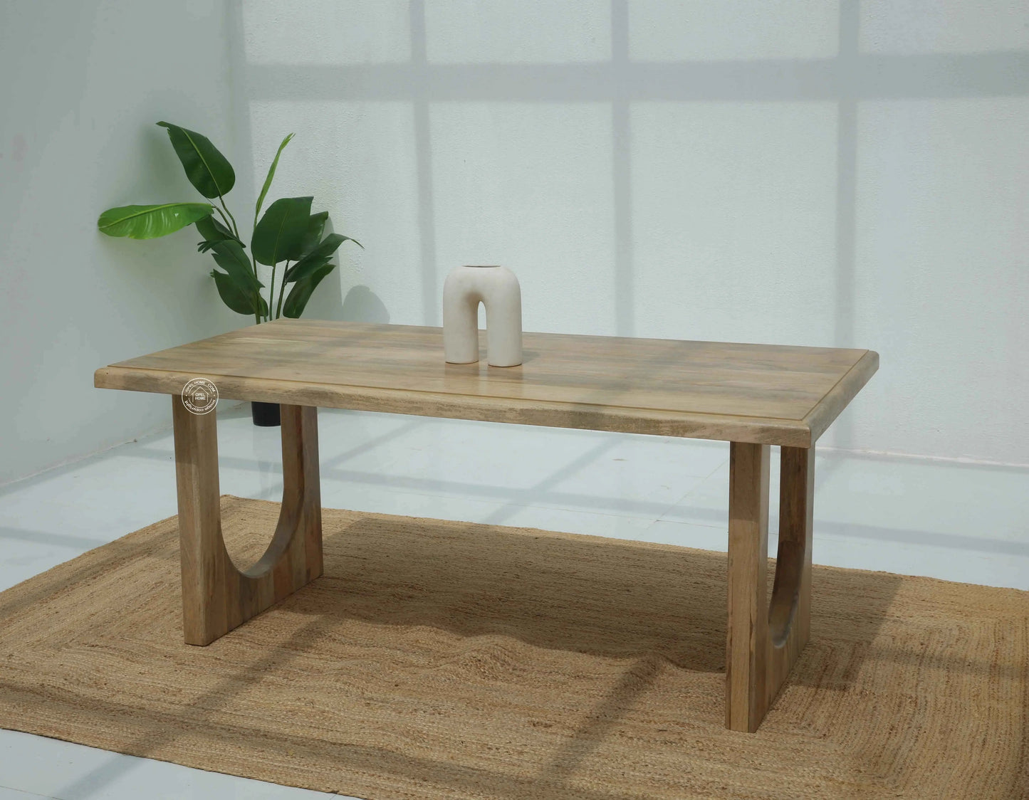 Carvera Wooden Dining Table –  Multiple Sizes (Only Table) | Opelhome UAE