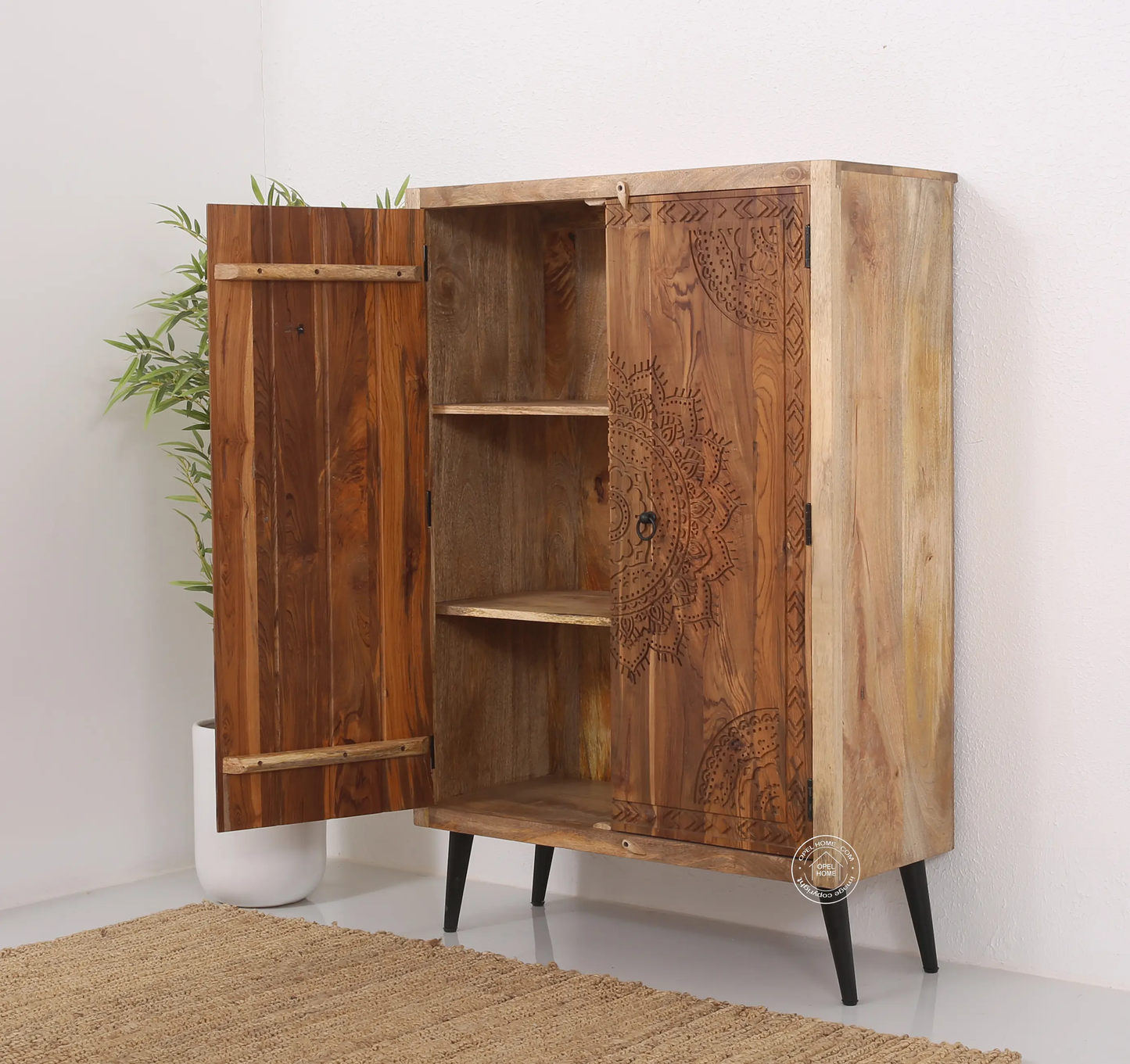 Cary wooden 2 door Cabinet