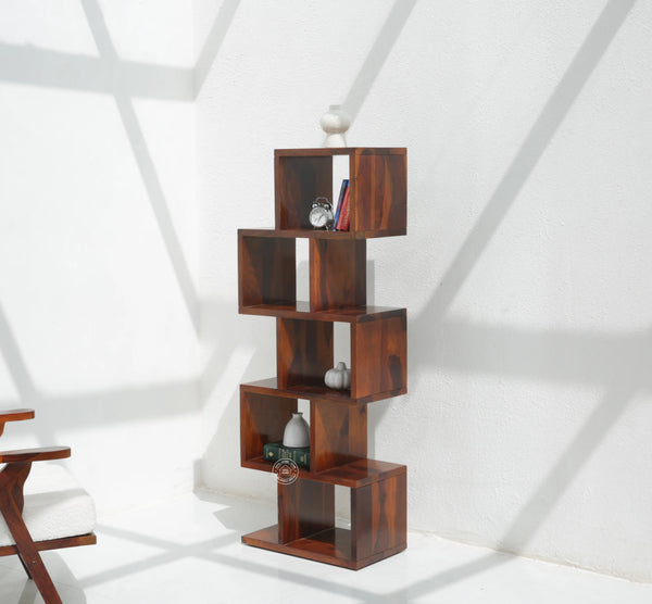 Cavallo Wooden Bookcase – Honey Finish| Opelhome UAE - Opelhome
