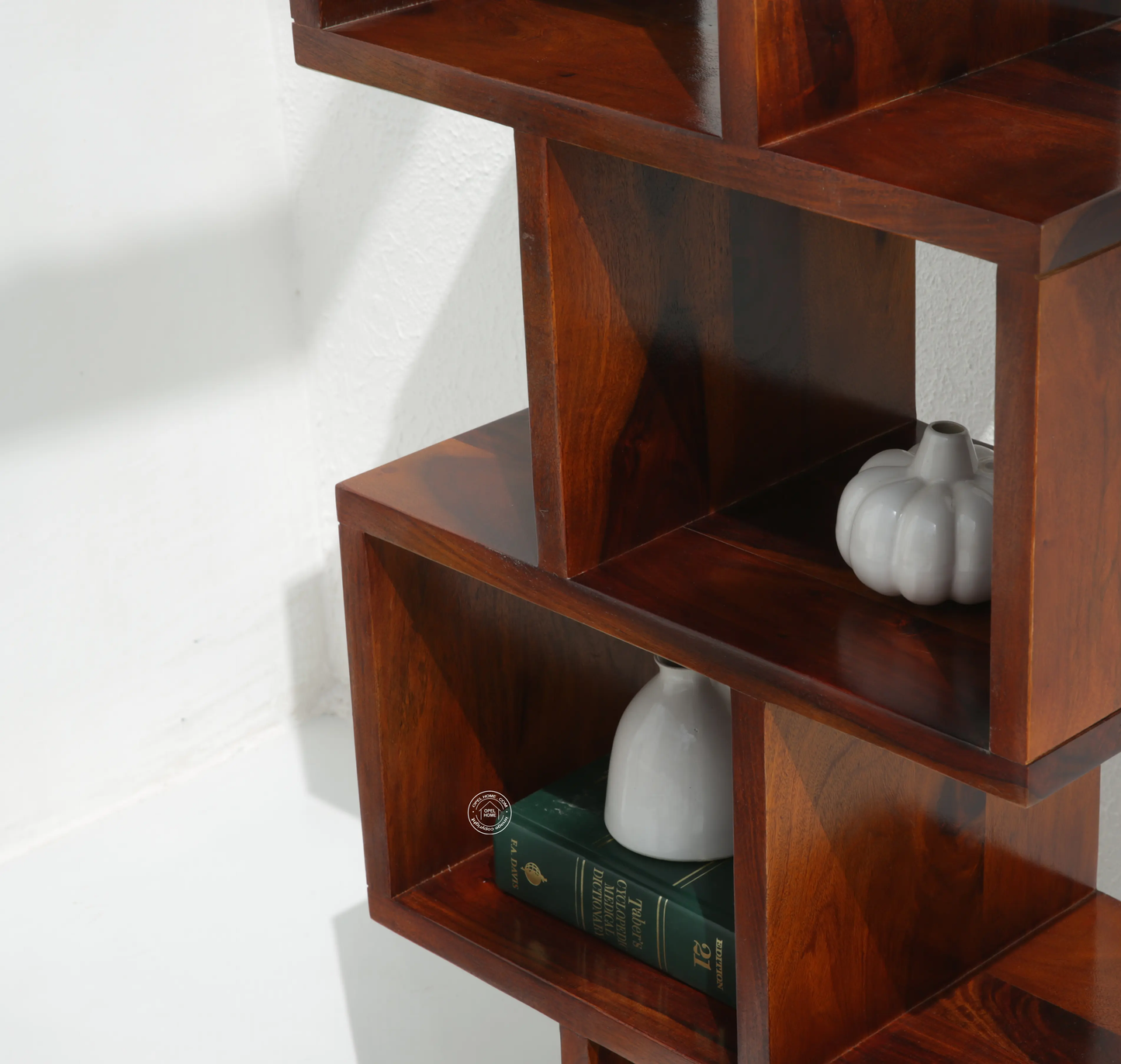 Cavallo Wooden Bookcase – Honey Finish| Opelhome UAE - Opelhome