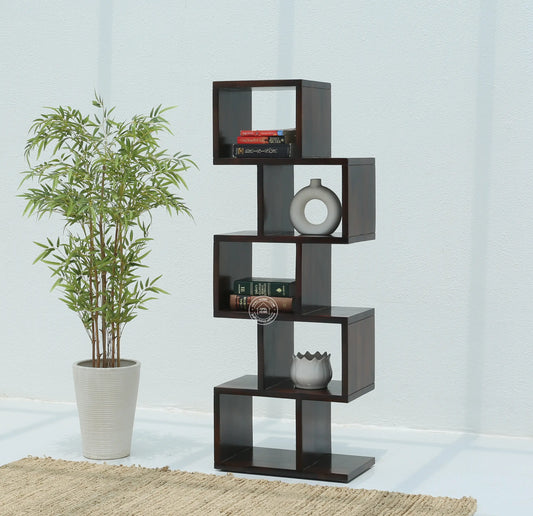 Cavallo Wooden Bookcase – Walnut Finish| Opelhome UAE - Opelhome
